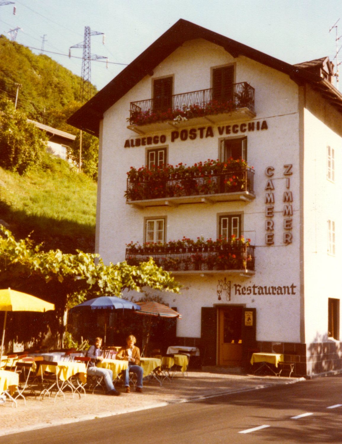 Overnatning i Klausen i Tyrol, her sover vi også i 1981