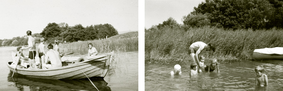 Bade i Furesøen 1955