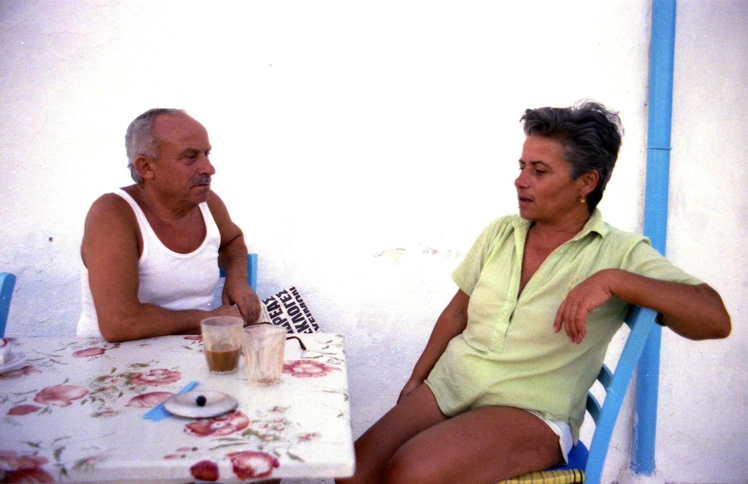 Vi lejer et værelse hos et ægtepar fra Athen