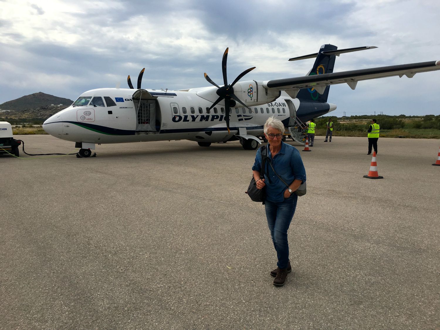 Med propelfly til Naxos...