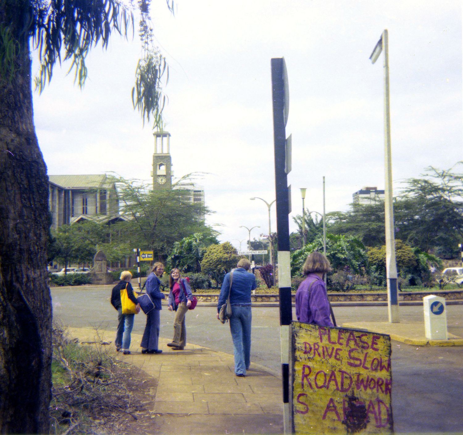 Før afrejsen til Kiburu er vi på "sightseeing" i Nairobi