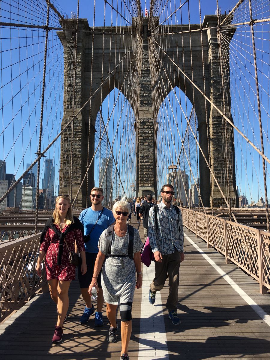 Fodtur over Brooklyn Bridge
