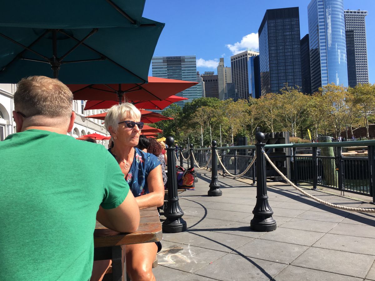 Frokost på Pier A ved Battery Park