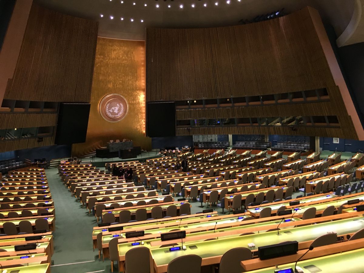 Generalforsamlingssalen i FN