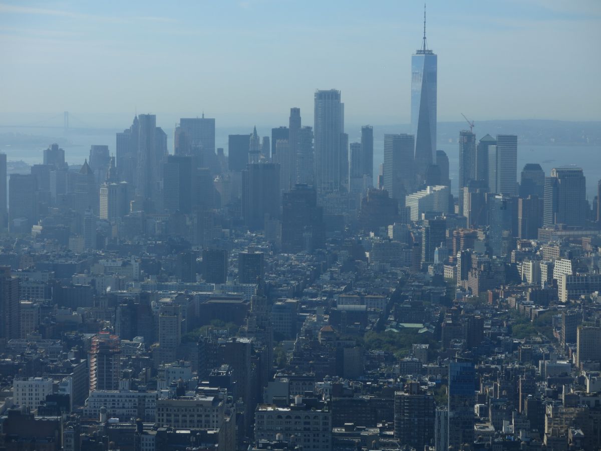 Udsigt mod Lower Manhatten mod syd