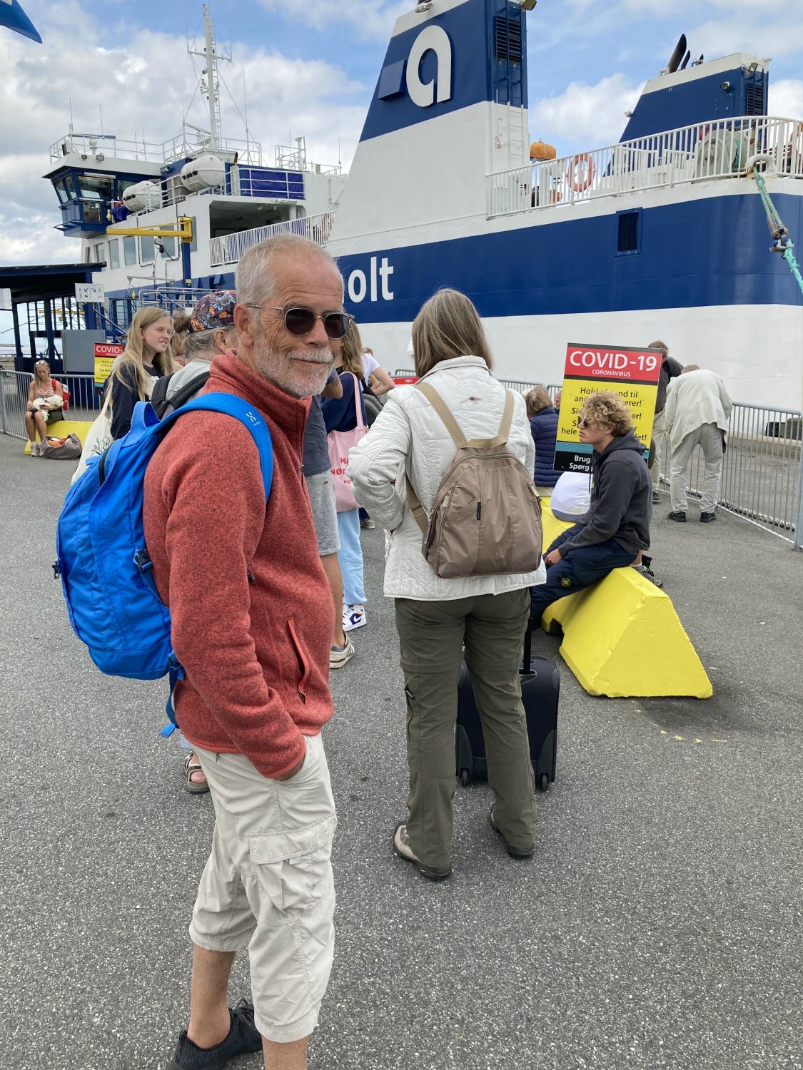 Klar for ombordstigning i Grenå havn