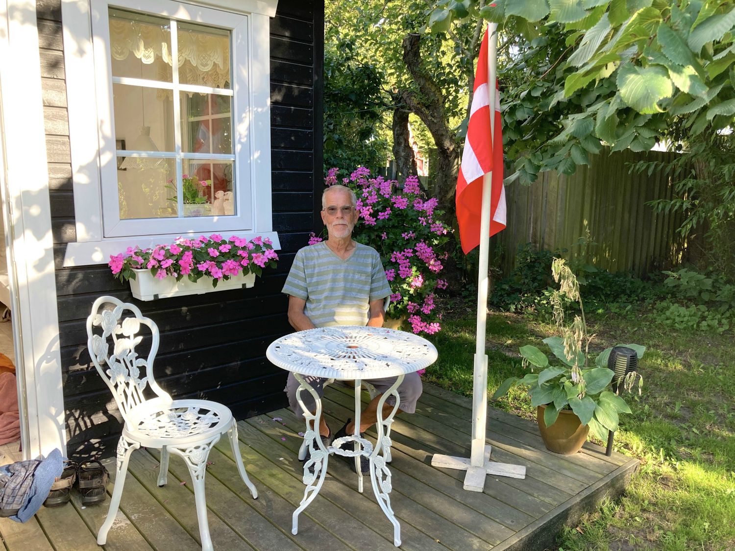 ...og fejres med flag og middag