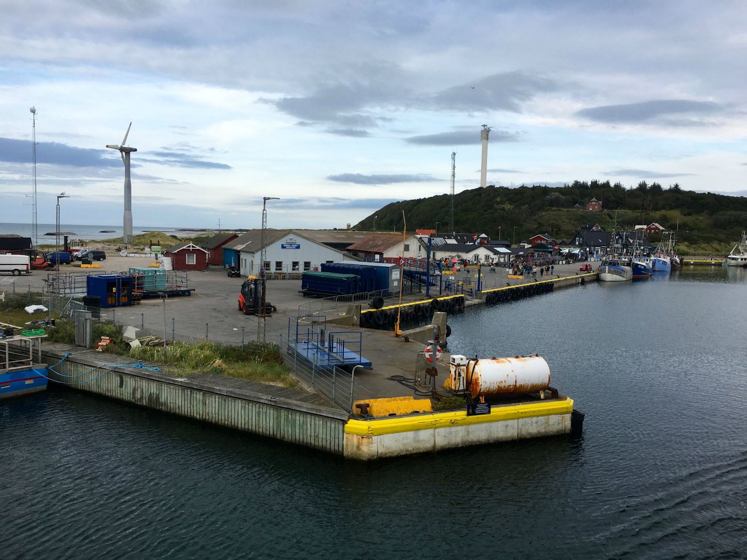 Ankomst til Anholt havn