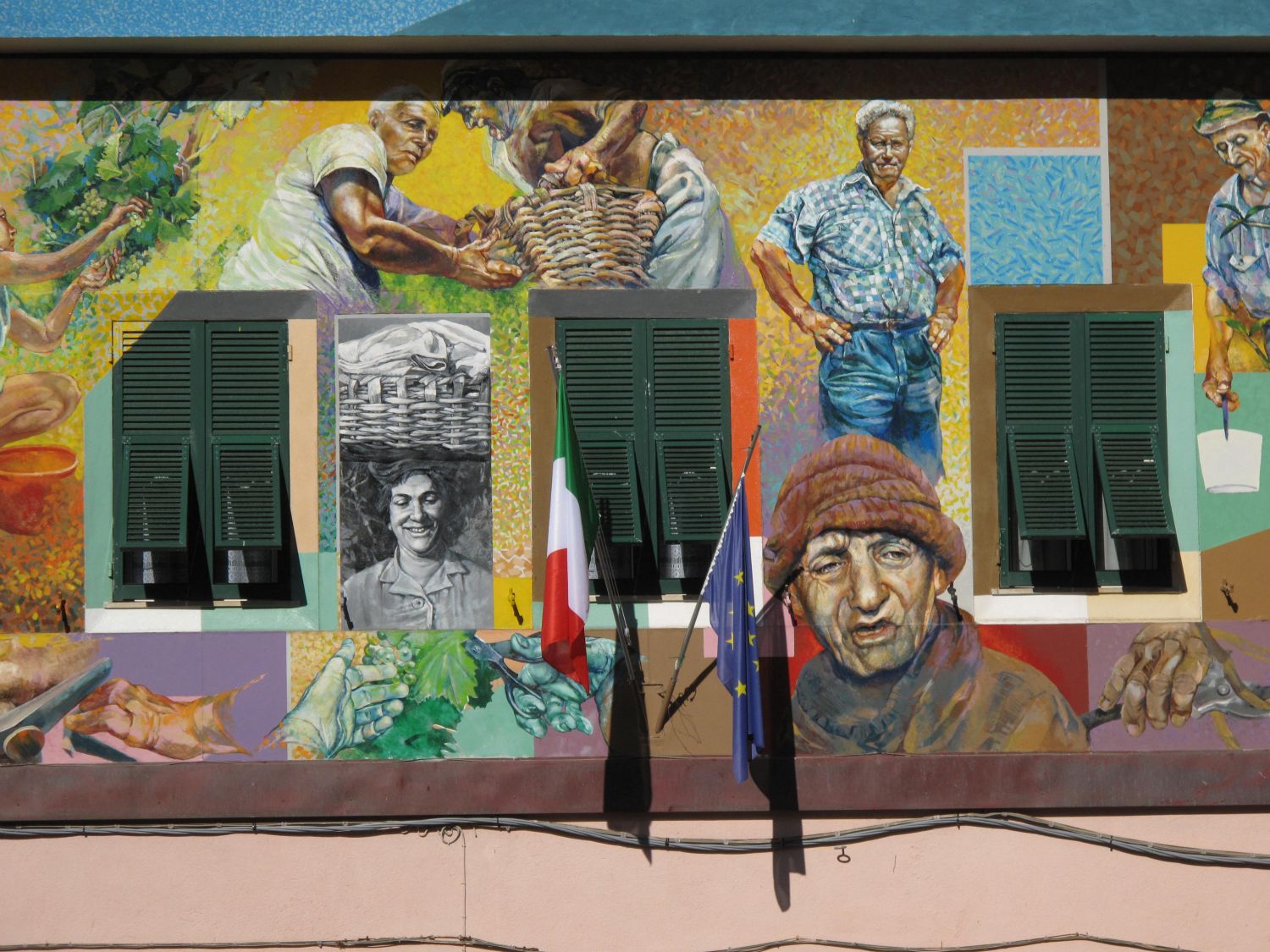 Vægmalerier i Riomaggiore.