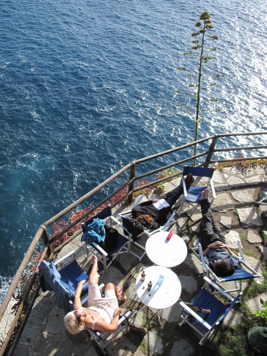 Vores terrasse i Vernazza.