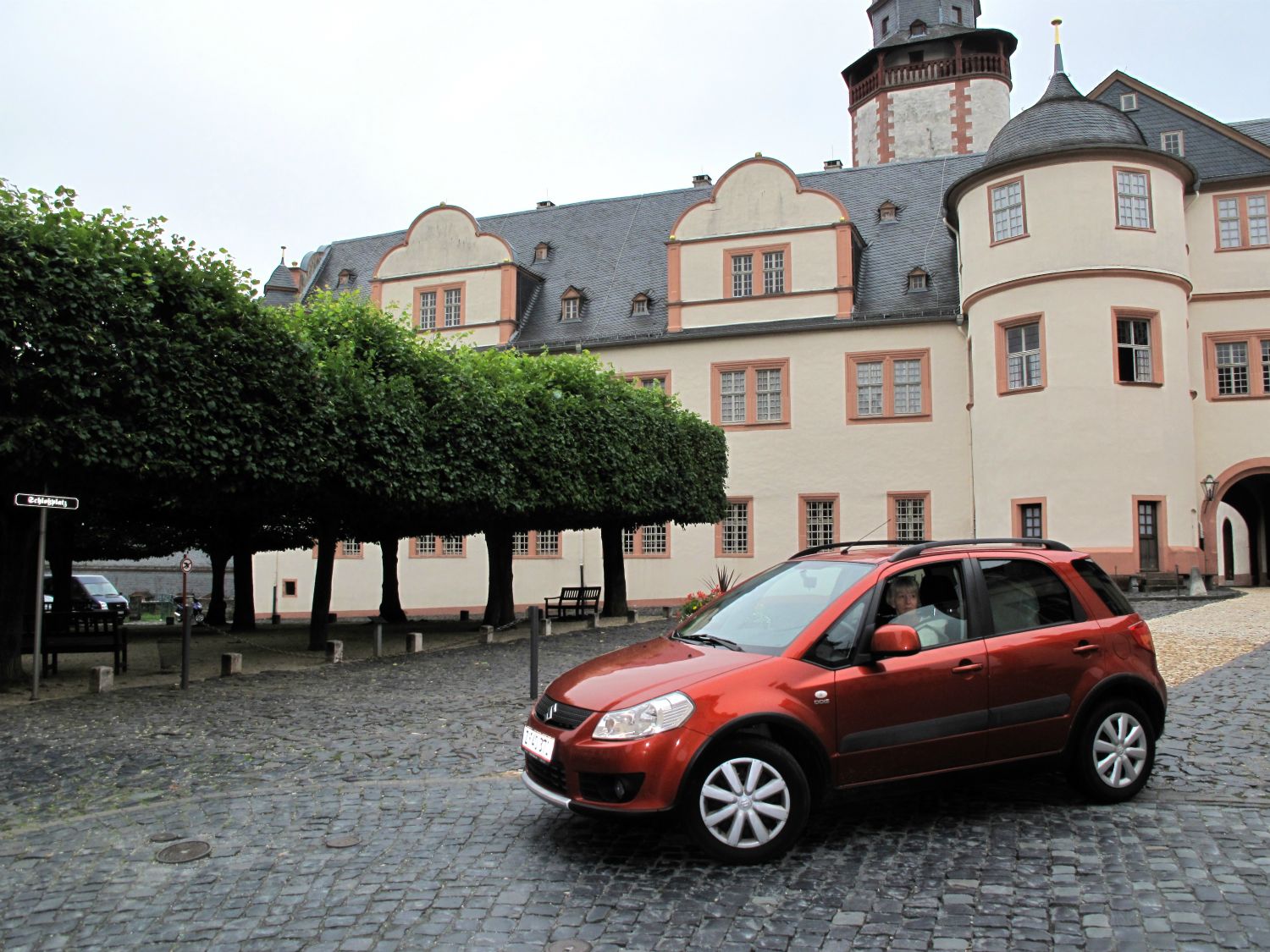Slottet i Weilburg, vi overnattede dog på et mere ydmygt hotel.