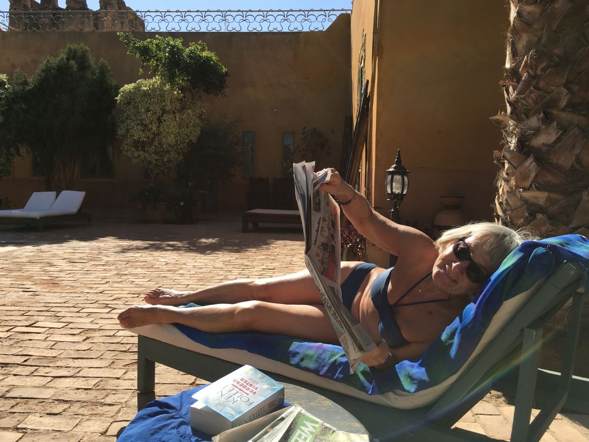 Så går turen tilbage til hotellet og soling ved poolen